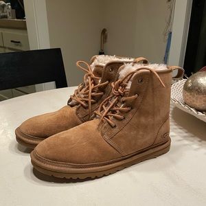 Mens Ugg Lace-up Shearling Boots